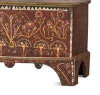 A Late Chippendale Painted Poplar Blanket Chest