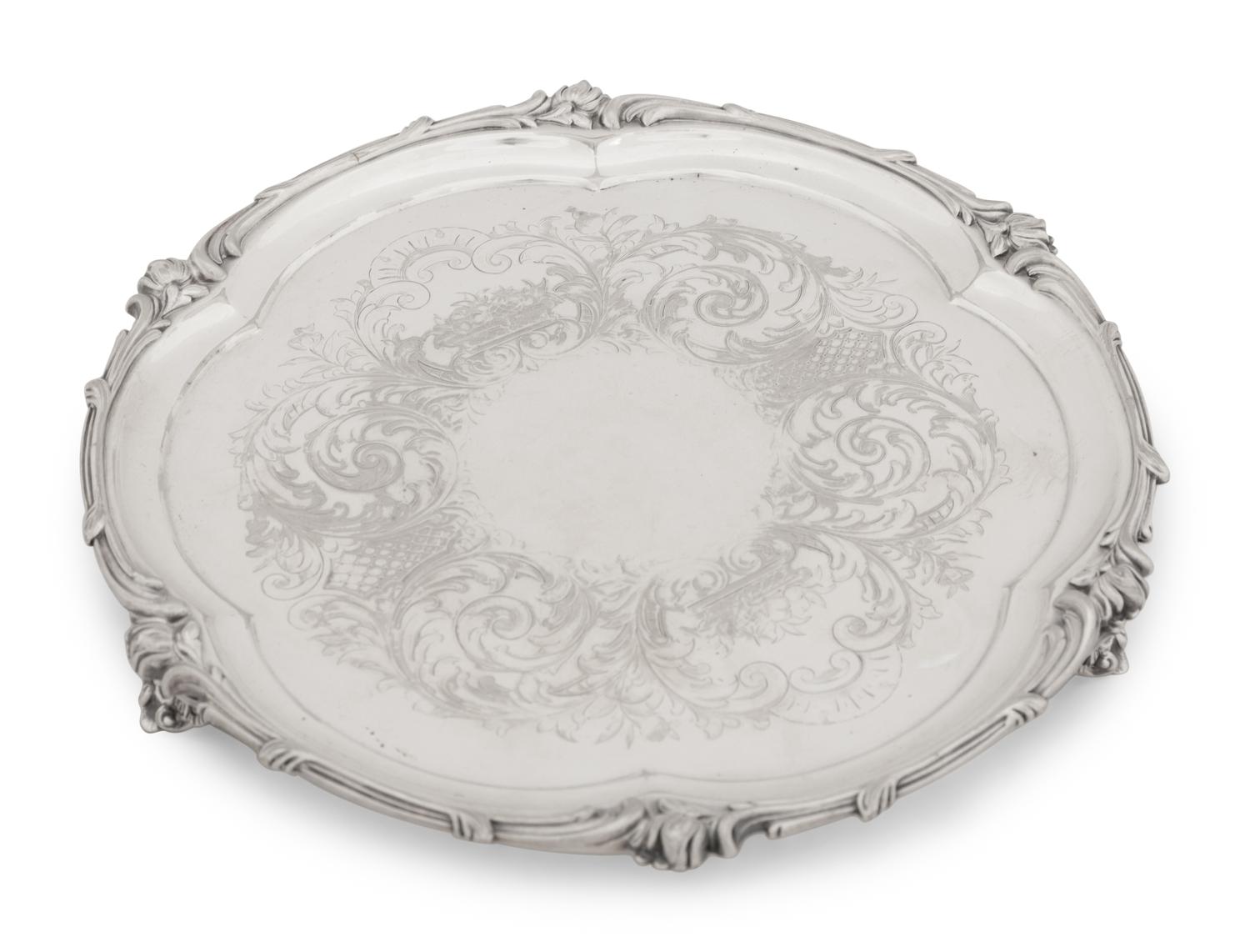 A Group of Silver-Plate Trays