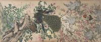 A Pair of Chinese Painted Wallpaper Panels