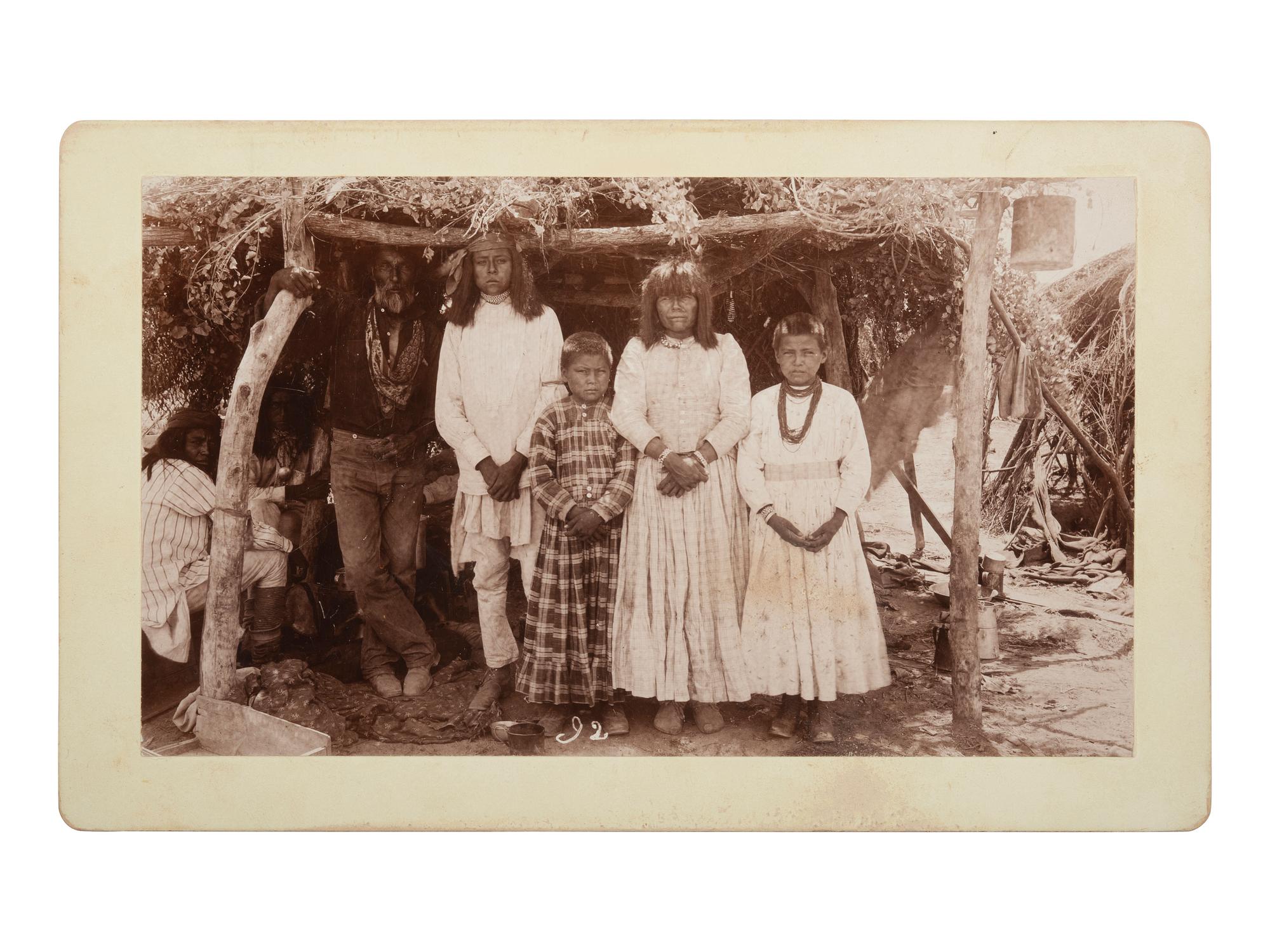 [NATIVE AMERICANS]. BAER, Erwin, photographer. Apache Indians, Ft. Apache, AZ . Prescott, AZ, n.d.