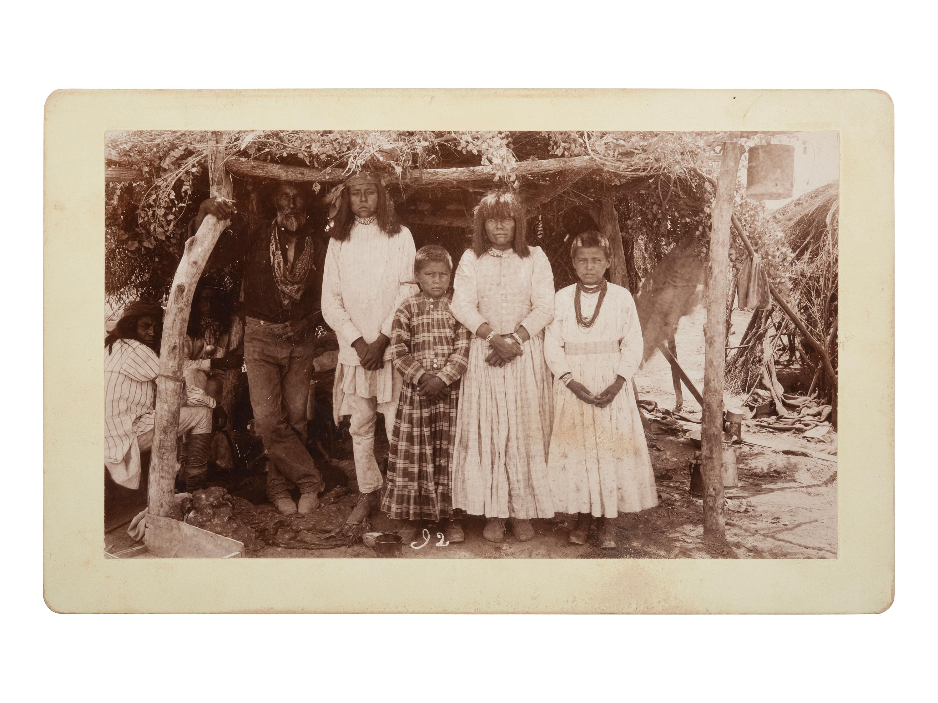 [NATIVE AMERICANS]. BAER, Erwin, photographer. Apache Indians, Ft. Apache, AZ . Prescott, AZ, n.d.