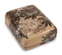 A Japanese Export Mother-of-Pearl Inlaid Lacquer Box