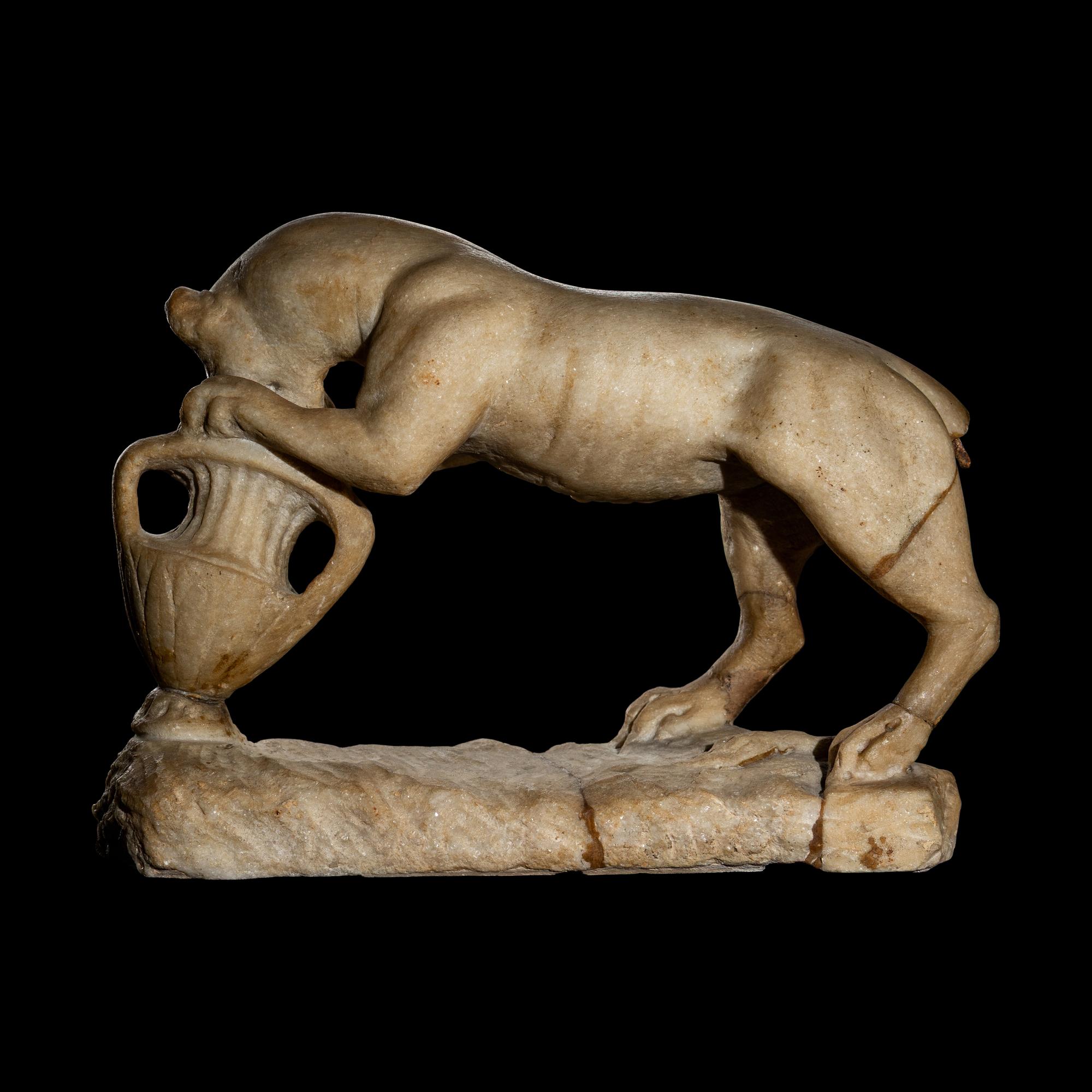 A Roman Marble Dionysiac Pantheress