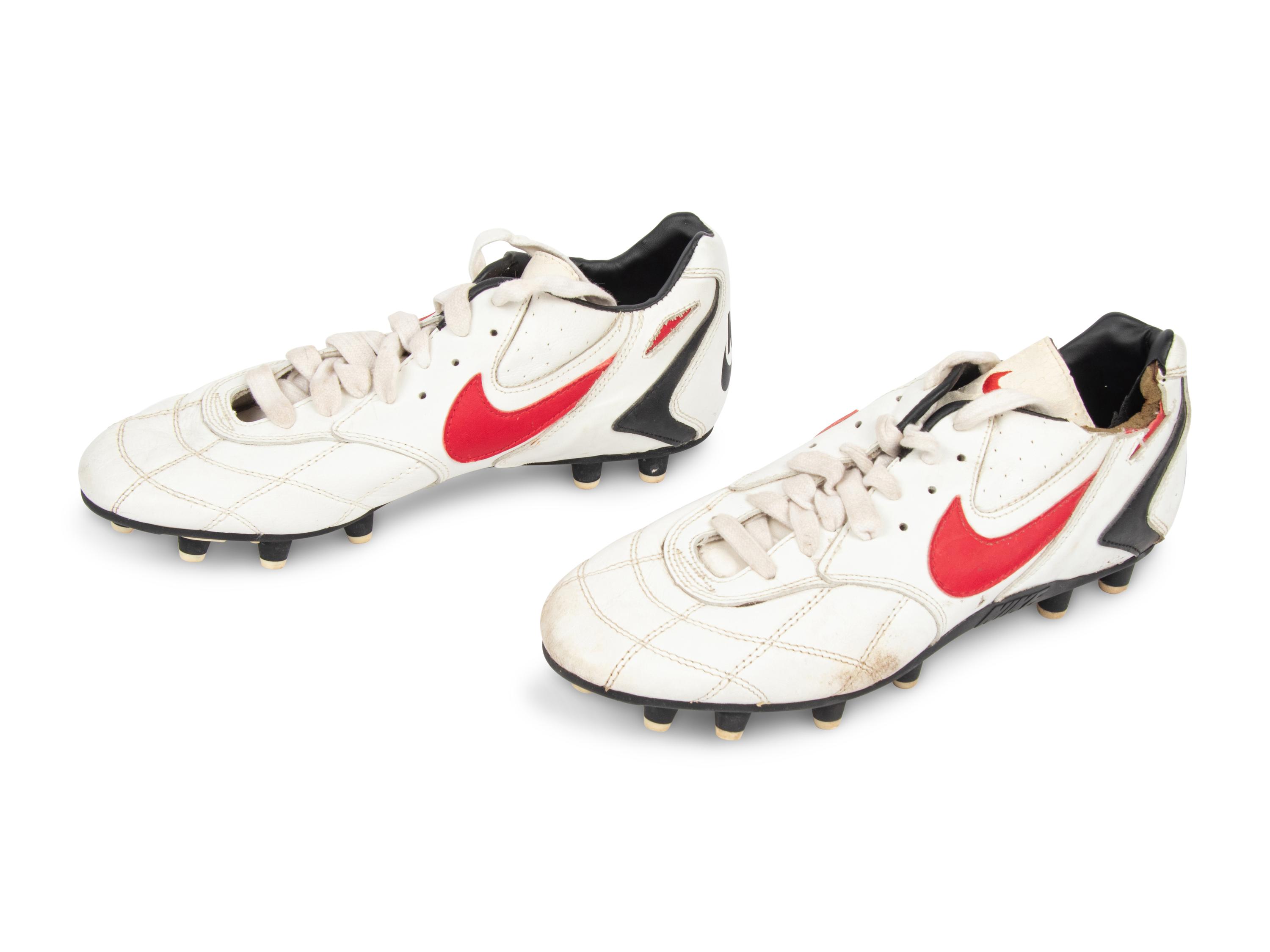 A Pair of Jerry Rice Nike Football Cleats