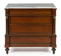 A Louis XVI Style Diminutive Commode Height 29 x width 18 x depth 13 1/4 inches. — 19TH/20TH CENTURY