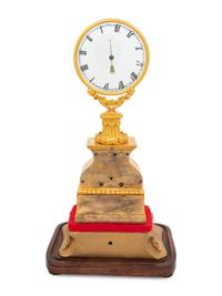 A Louis Philippe Gilt Bronze Mystery Clock