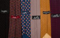 Collection of Twelve Men's Ties: Nine Hermès, Two Dior, and One Chanel, 1980s-2000s