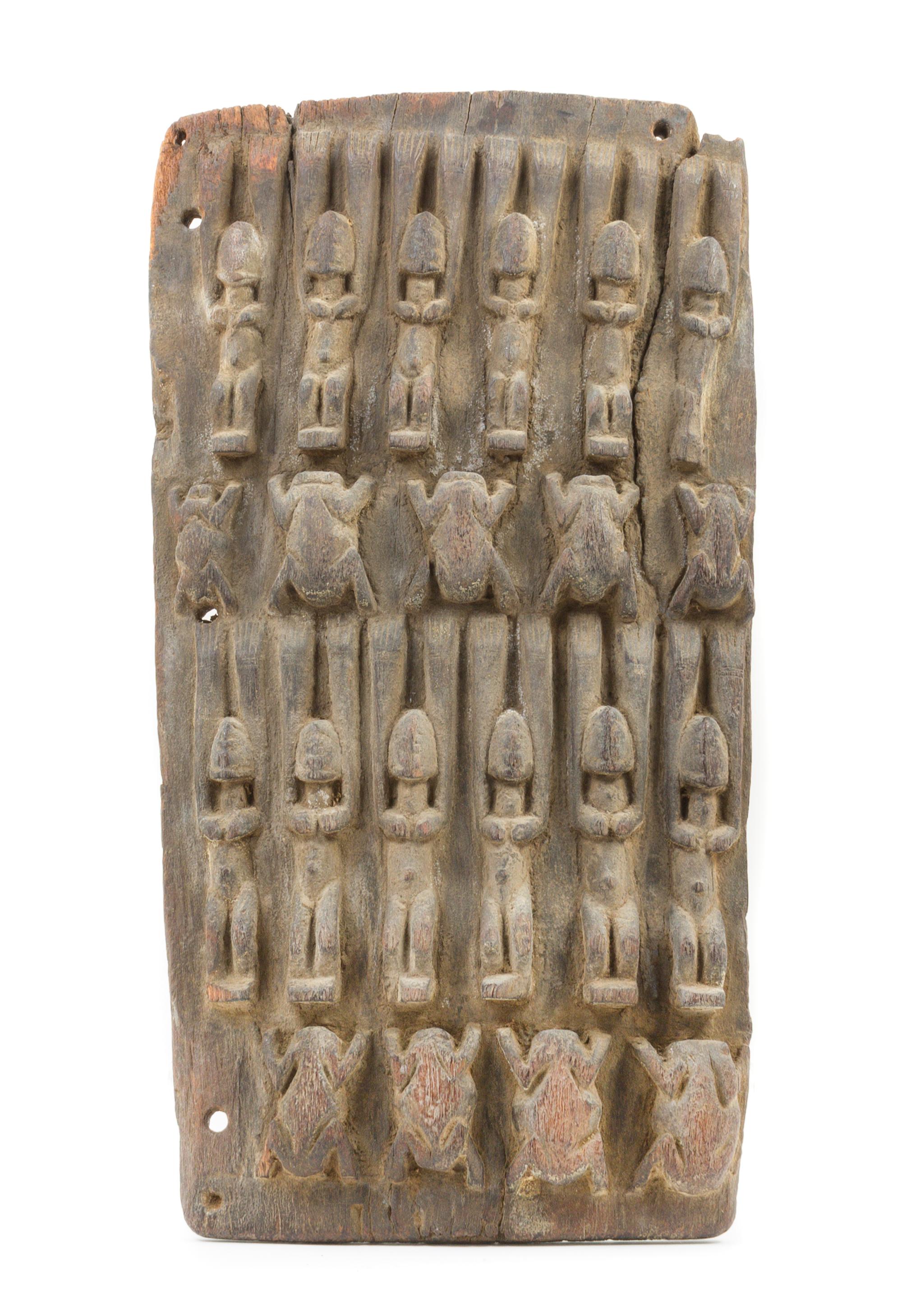 A Dogon Wood Granary Door Height 21 x width 11 1/8 inches. — MALI, LATE 18TH/EARLY 19TH CENTURY