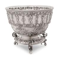 An Edwardian Silver Centerpiece Bowl