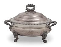 An English Silver-Plate Soup Tureen