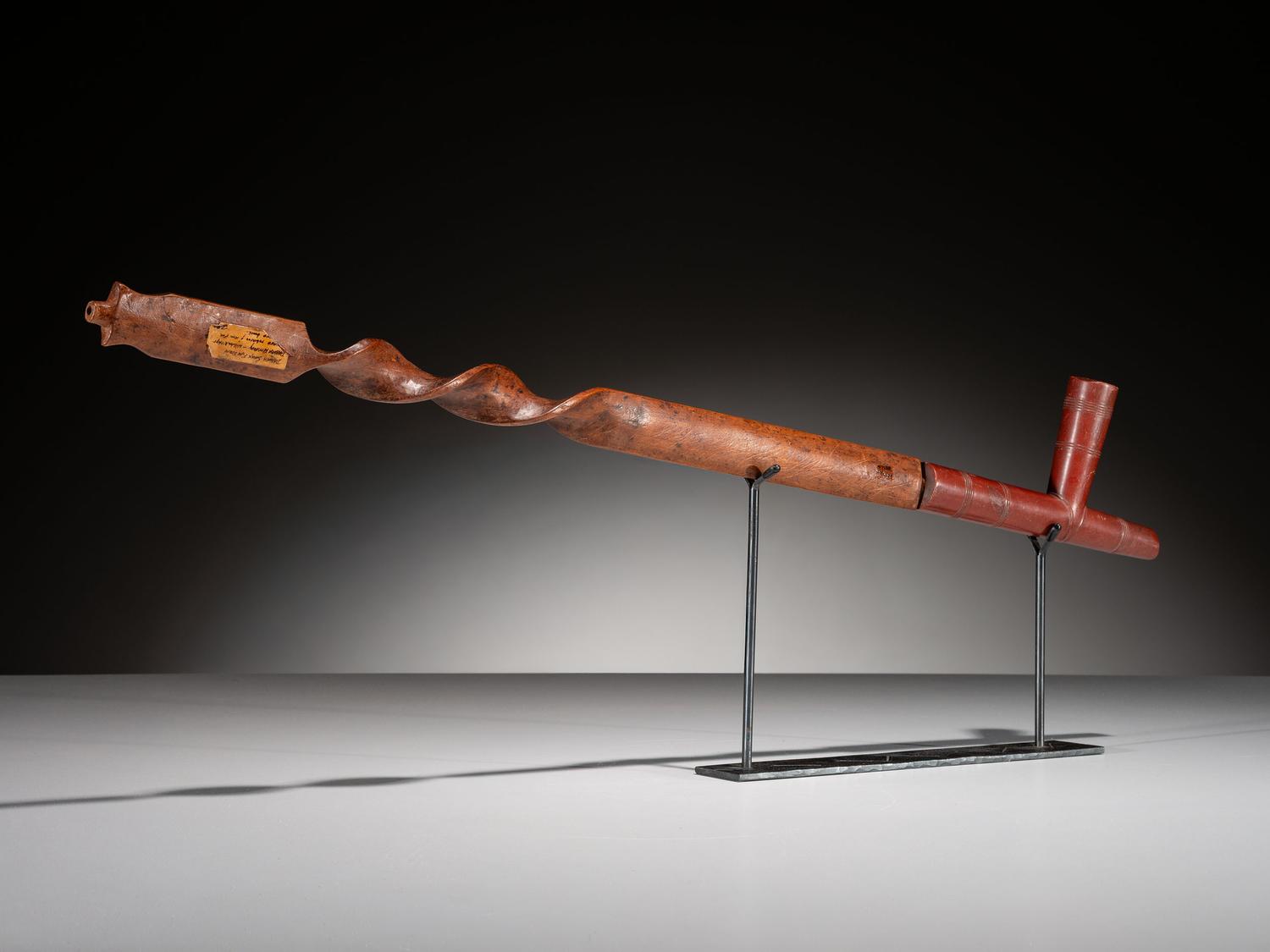 Standing Rock Twisted Pipe Stem with Catlinite Bowl