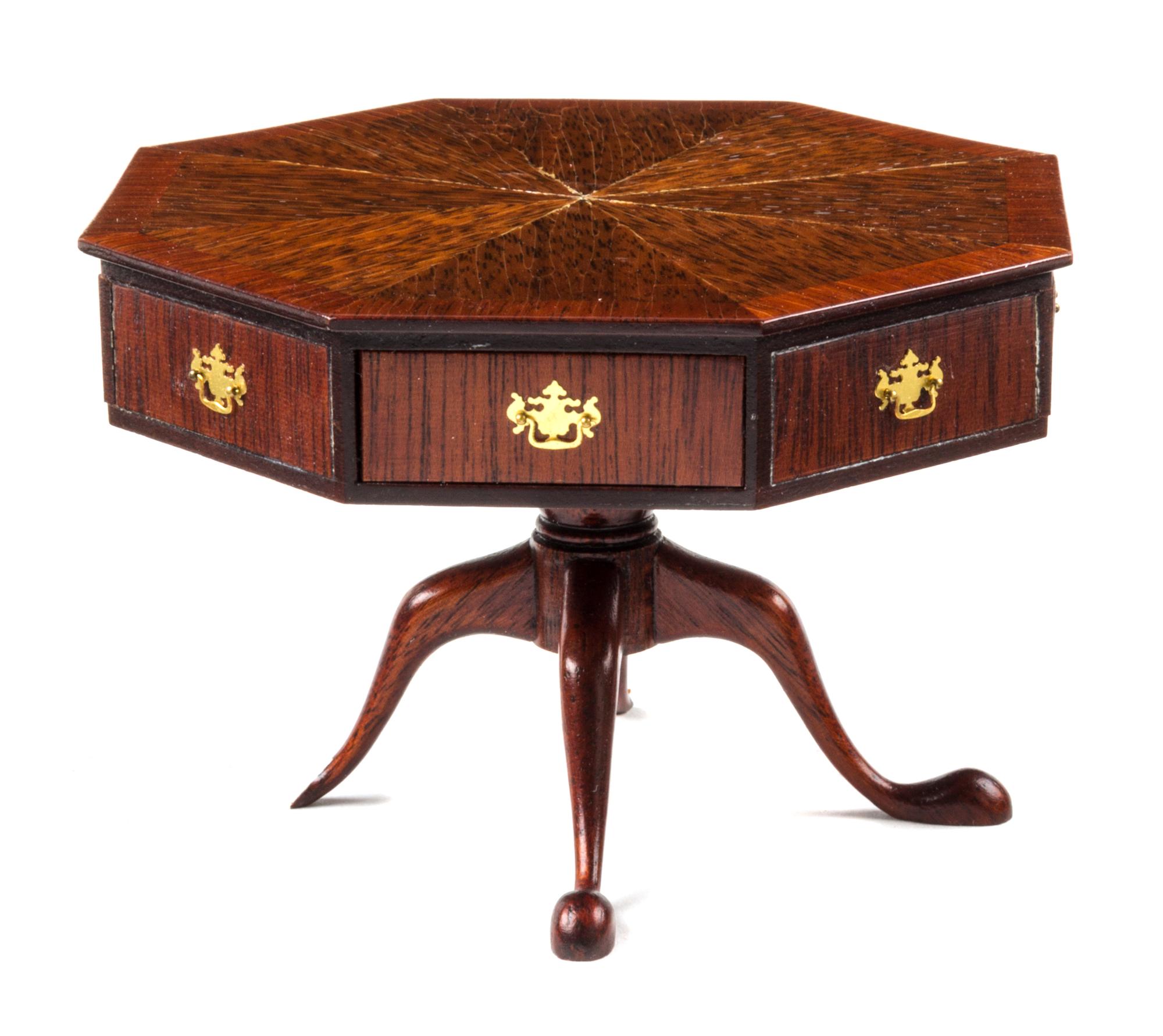 A George III Style Mahogany Drum Table Height 2 5/8 inches. — Paul D. Moore, 1987