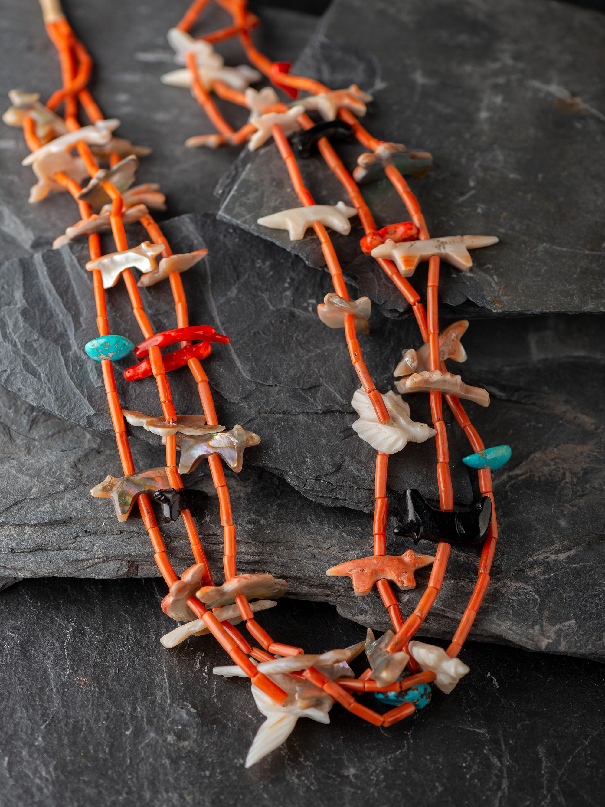 Leekya Family Early Zuni Fetish Necklace