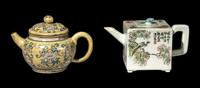 Two Chinese Ceramic Teapots