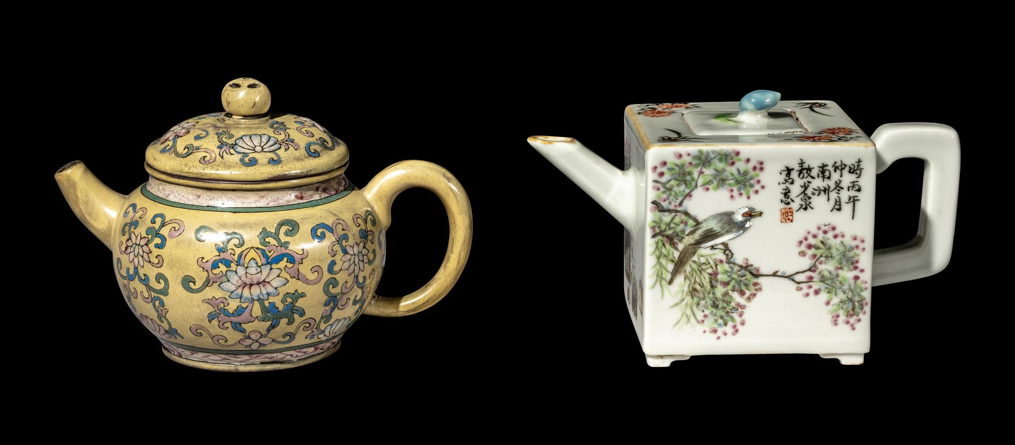 Two Chinese Ceramic Teapots