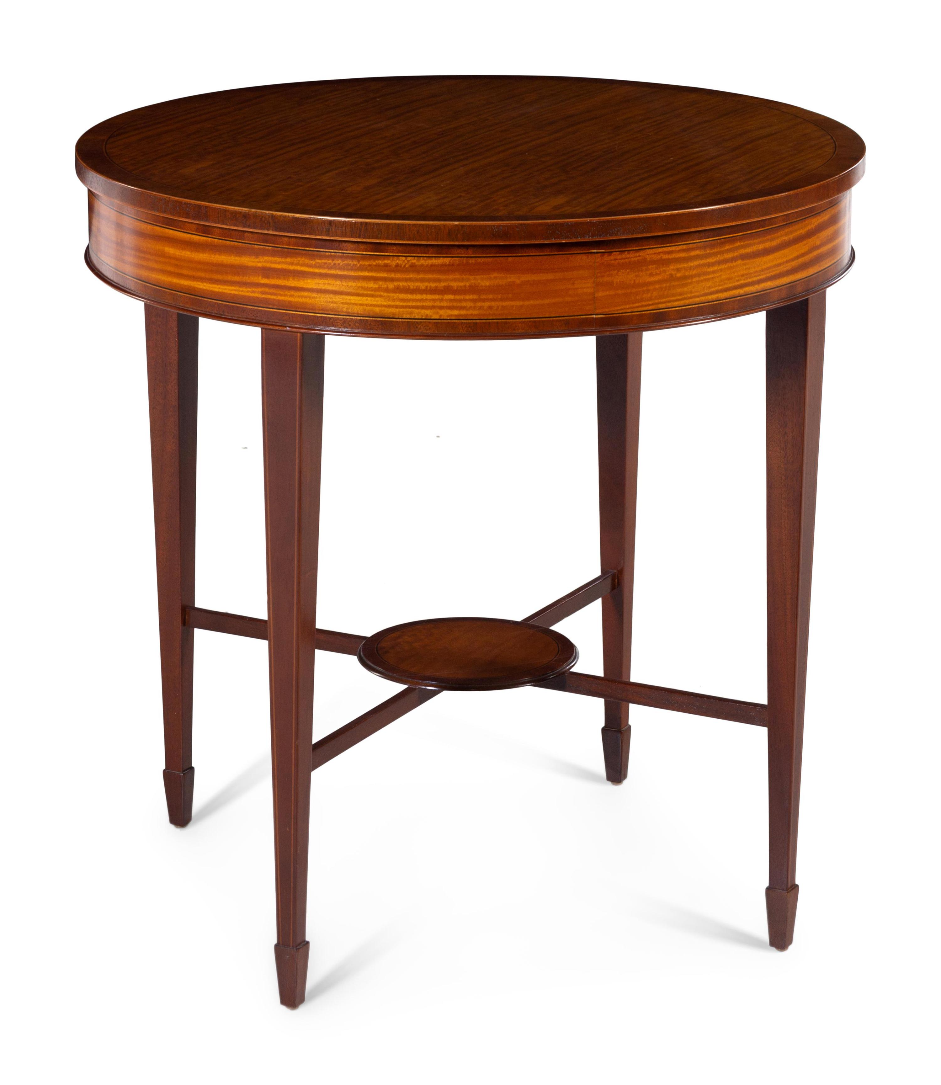 A George III Style Satinwood Occasional Table — BAKER