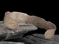 Navajo or Pueblo Rocker Engraved Ingot Cuff Bracelet