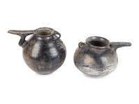 Two Amlash Grey Ware Spouted Vessels