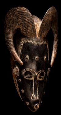 Two Yaure Wood Masks