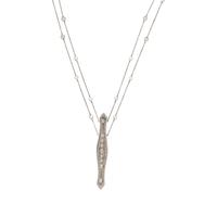 Diamond, Platinum, and White Gold Necklace