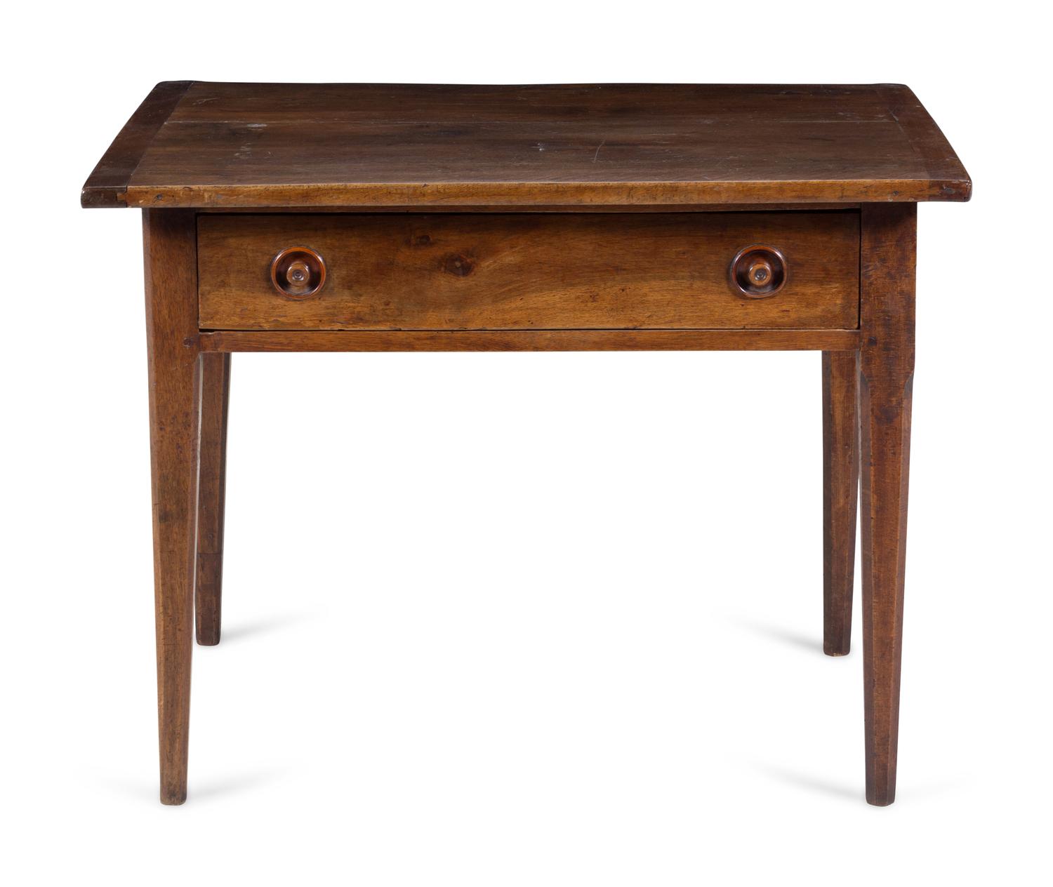 A Provincial Fruitwood Work Table