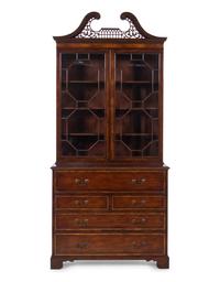 A George III Style Mahogany Secretary Bookcase