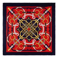 Group of Seven Designer Scarves by Hermès, Gucci, and Celine