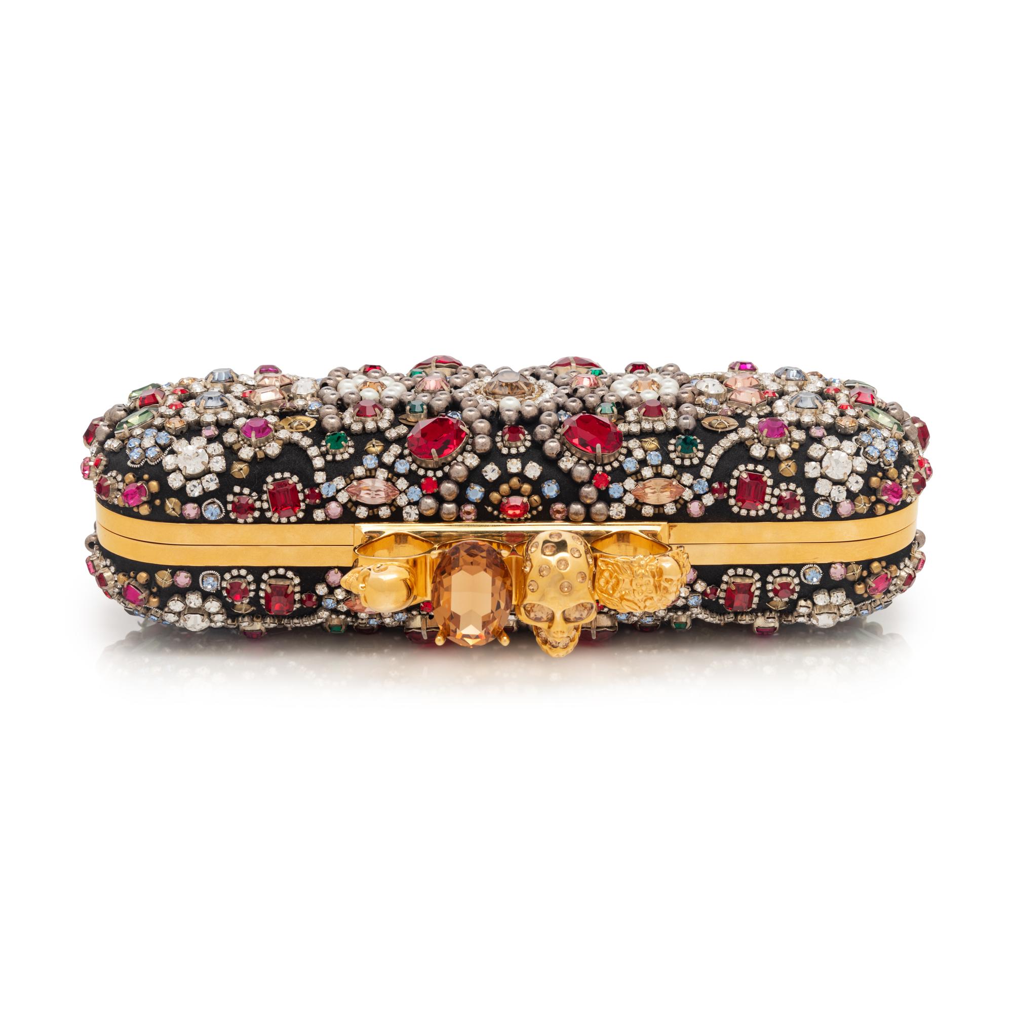 Alexander McQueen Rhinestone Knuckle Clutch