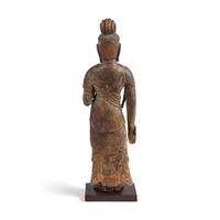A Japanese Gilt Wood Figure of Kannon Bosatsu, Heian Period, 11th Century