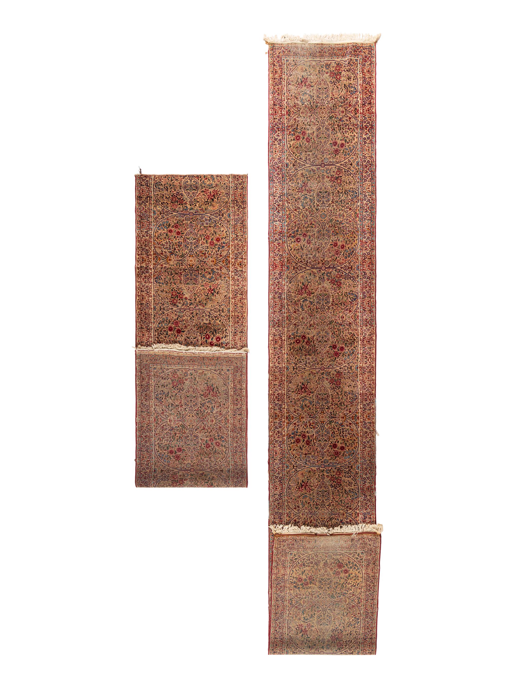 Two Sarouk Wool Runners