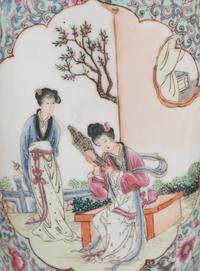 Six Chinese Famille Rose Porcelain Vases