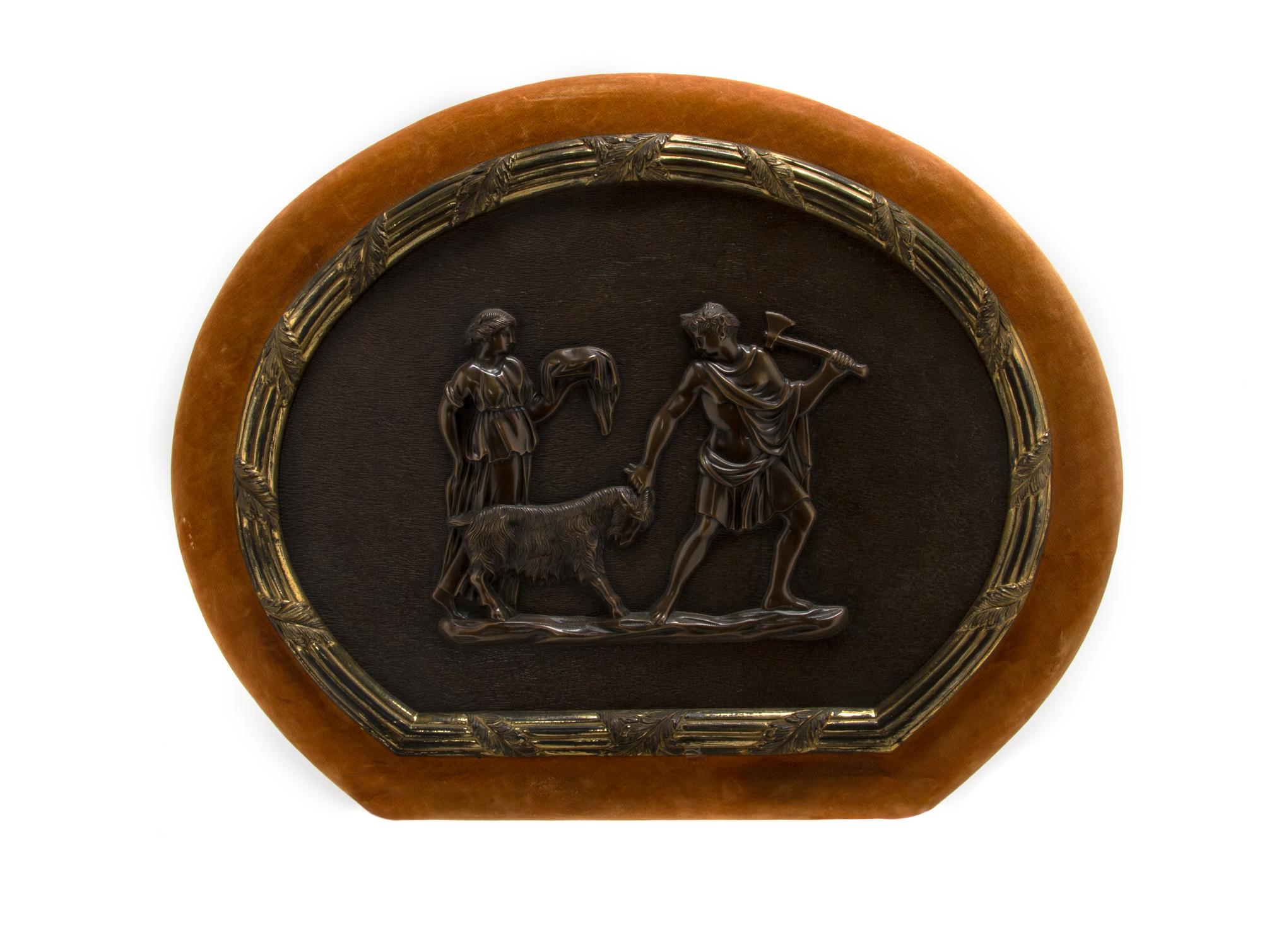 A Continental Bronze Plaque, Height 15 1/4 x width 19 inches.