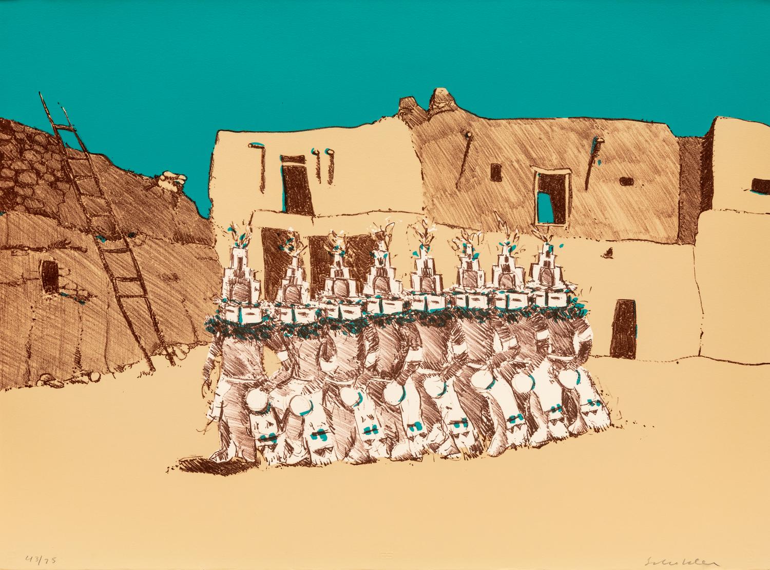 Indians Forever , Complete Portfolio of Eight Lithographs: