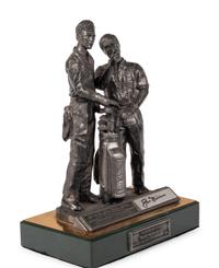 A Jack Nicklaus Signed Autograph Michael Ricker "The Legend Lives" Limited Edition Pewter Sculpture