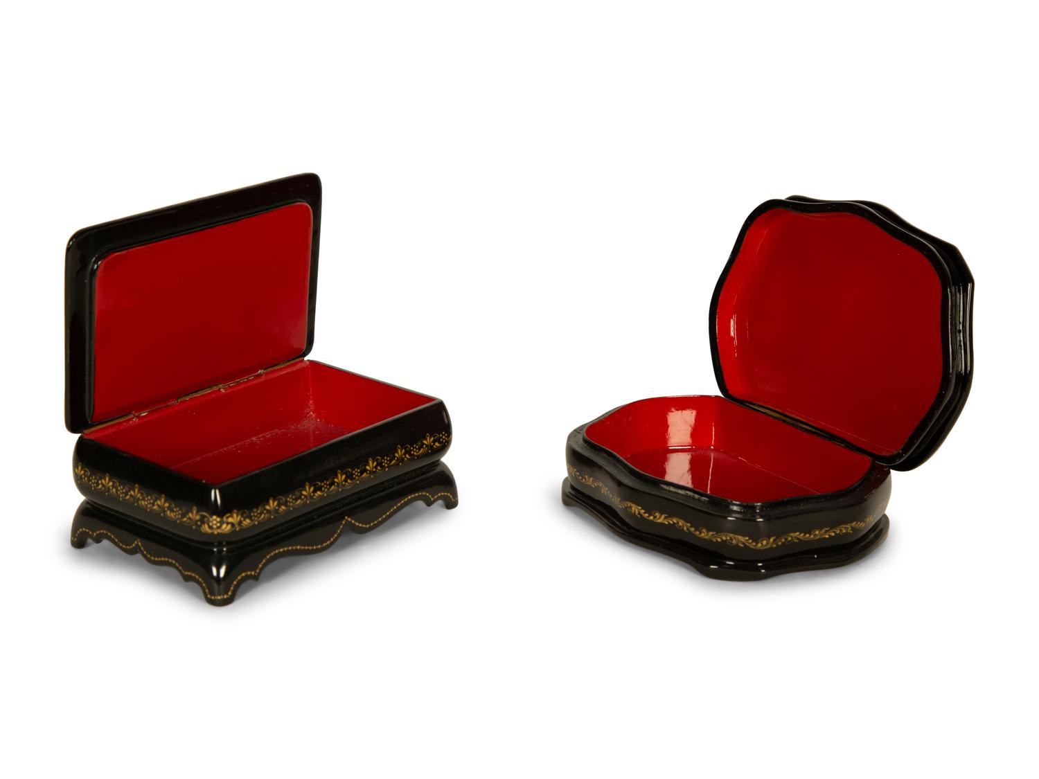 Two Russian Lacquer Boxes