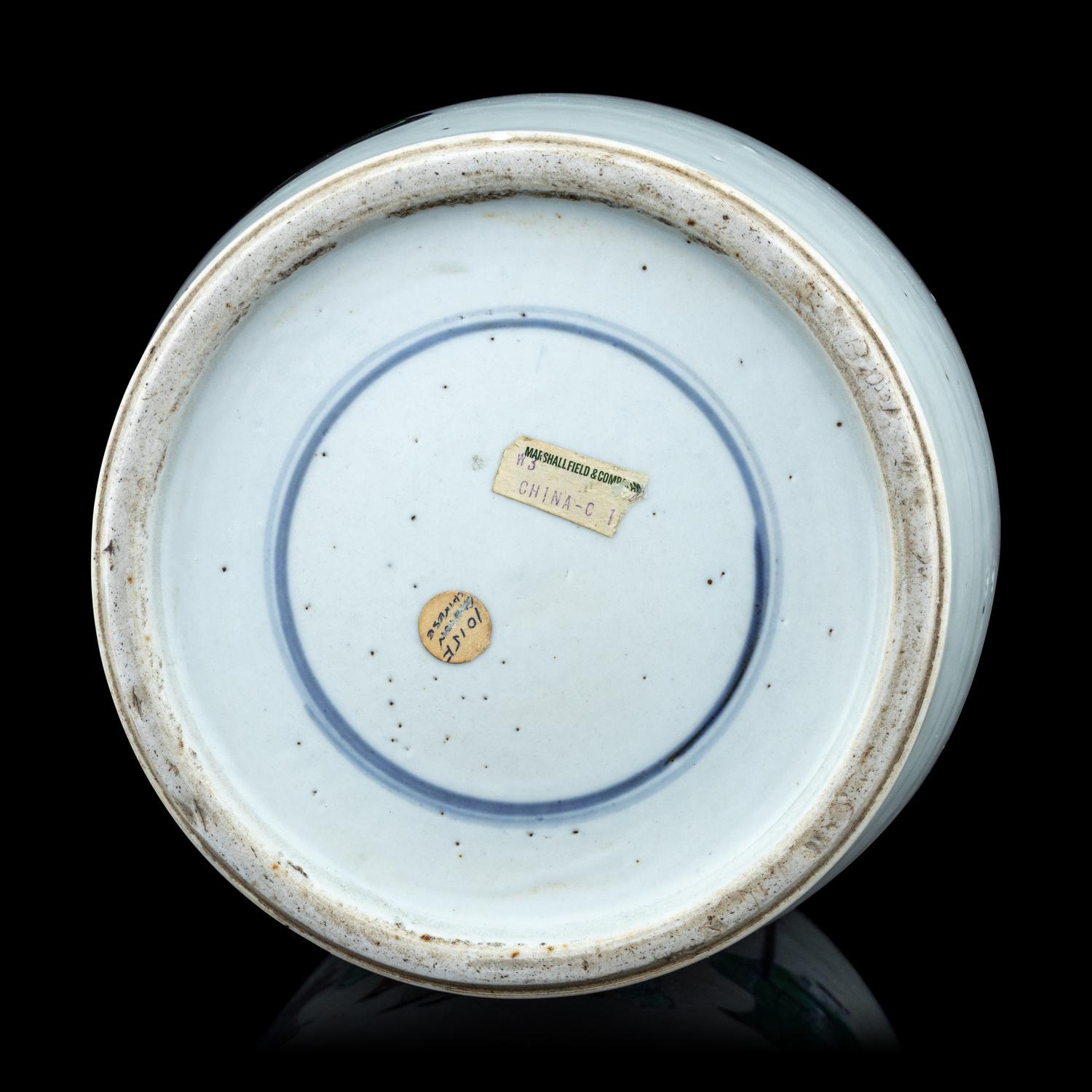 A Doucai Porcelain 'Fu Lu Shou' Rouleau Vase