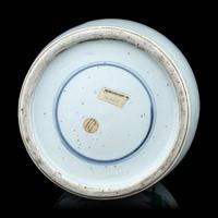 A Doucai Porcelain 'Fu Lu Shou' Rouleau Vase