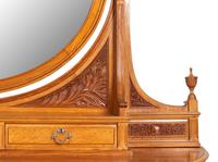 An Edwardian Satinwood Dressing Table and Mirror