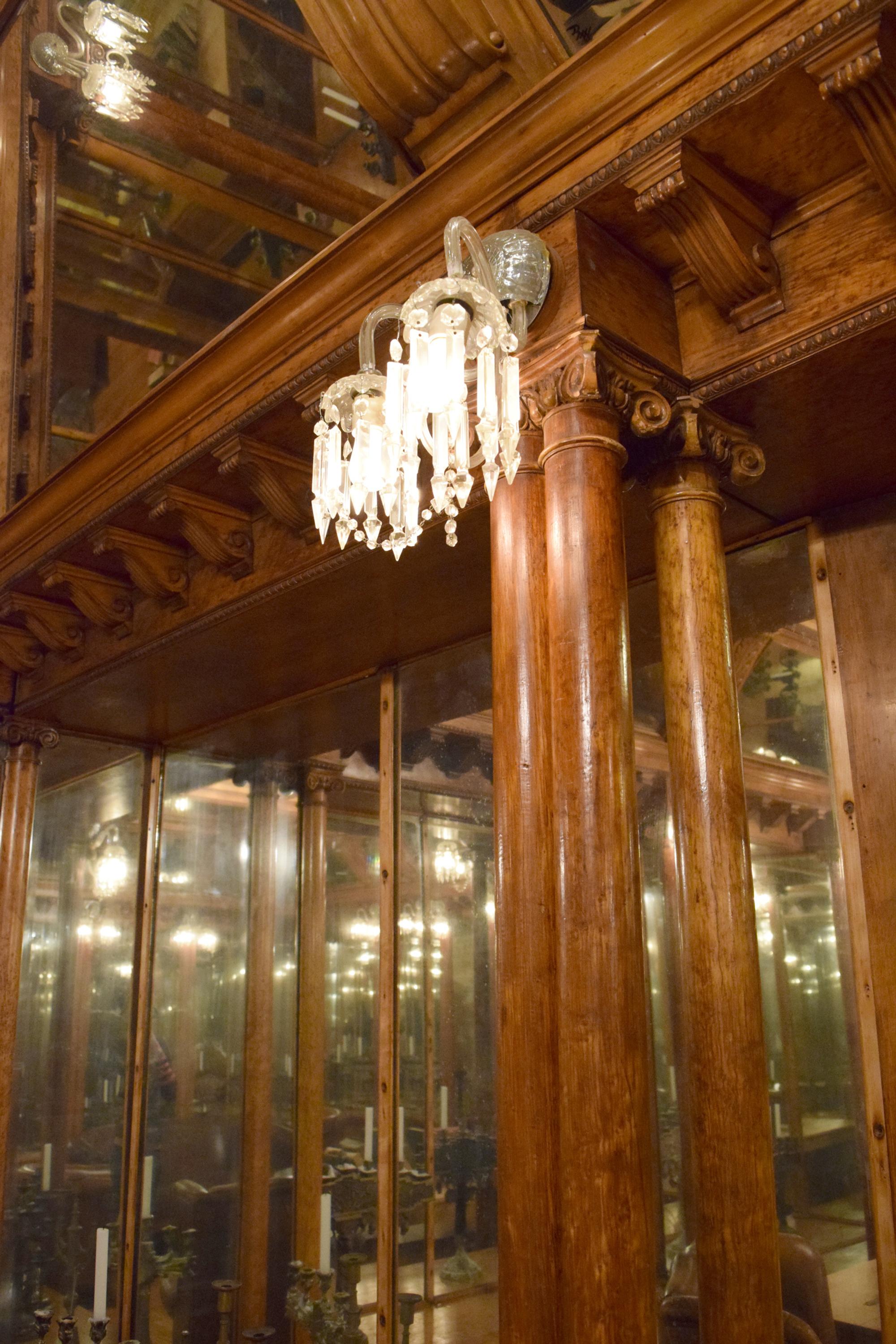 A Mirror inset and Bird's Eye Maple Nashville Jewelry Store Interior 255" W x 223" D x 120.5" — United States, Circa 1913
