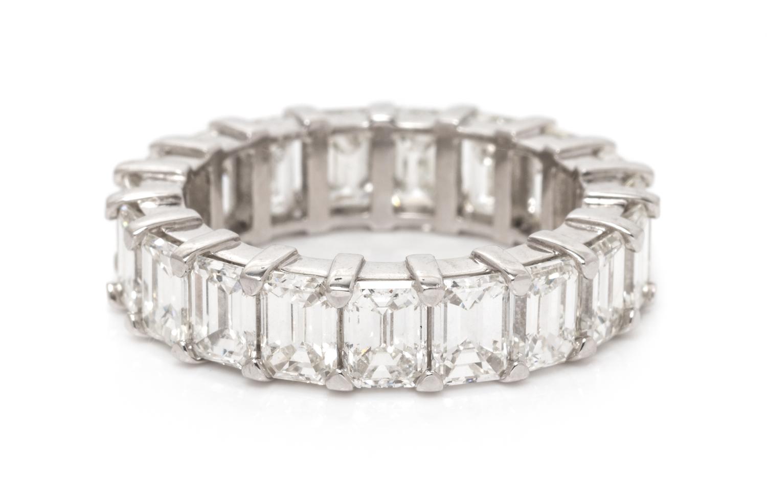 A Platinum and Diamond Eternity Band, 4.70 dwts.