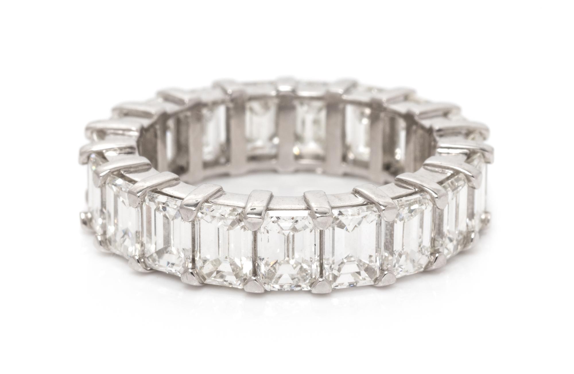 A Platinum and Diamond Eternity Band, 4.70 dwts.