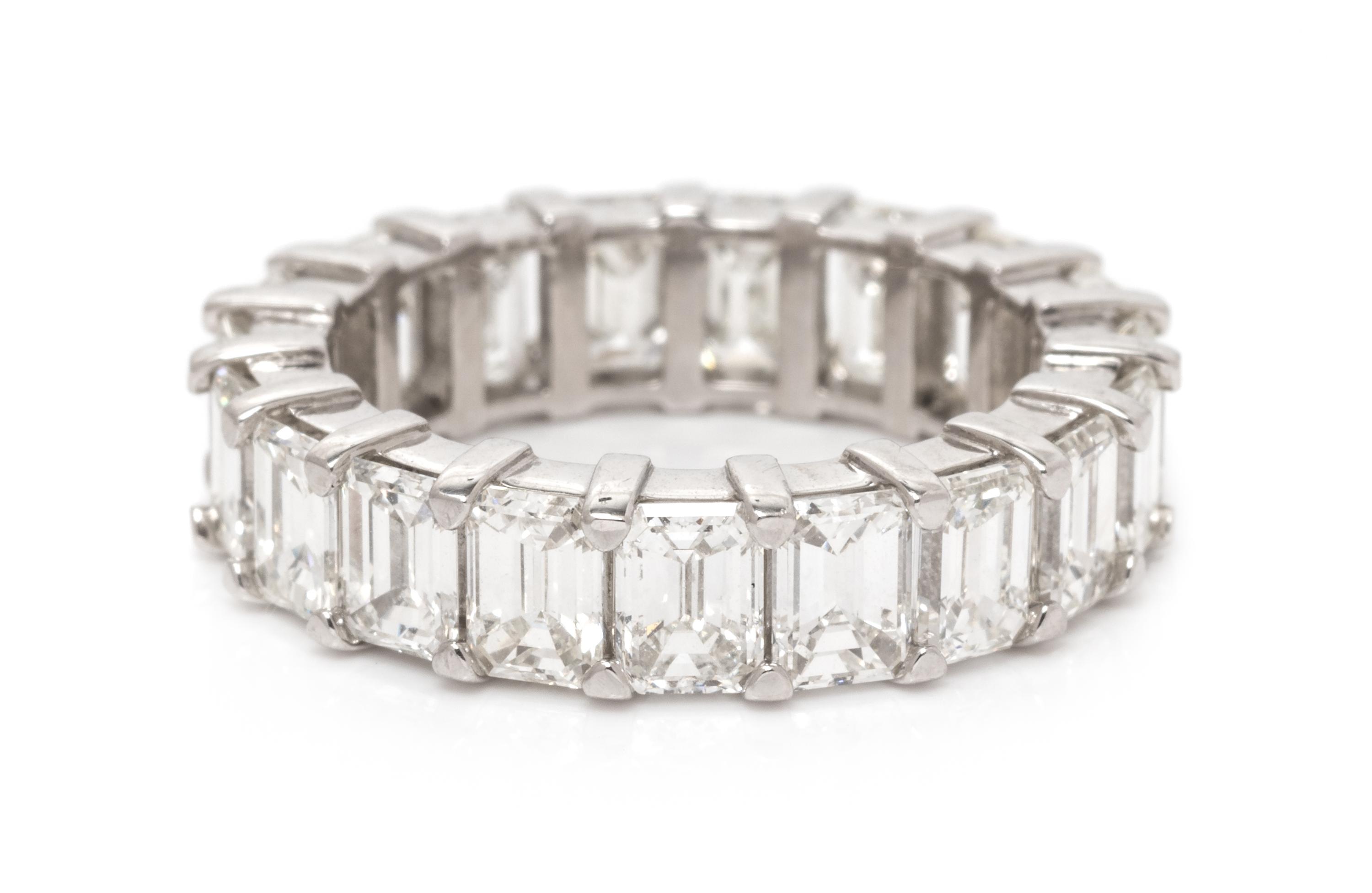 A Platinum and Diamond Eternity Band, 4.70 dwts.