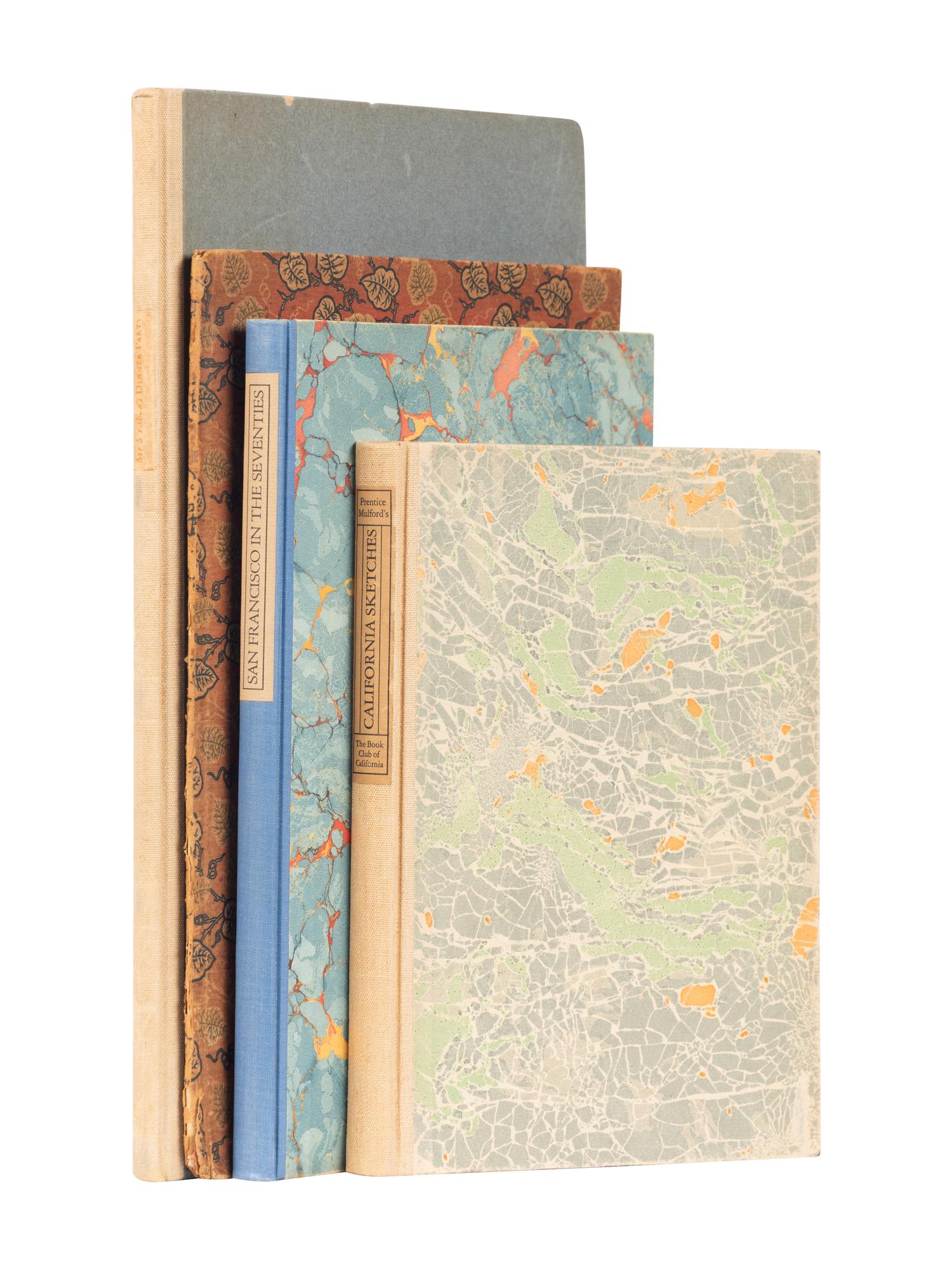 [JOHN HENRY NASH – BOOK CLUB OF CALIFORNIA]. A group of 4 works printed by John Henry Nash for the Book Club of California, comprising: