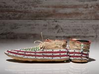 Sioux Beaded Hide Moccasins