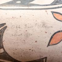 San Ildefonso Polychrome Pottery Olla
