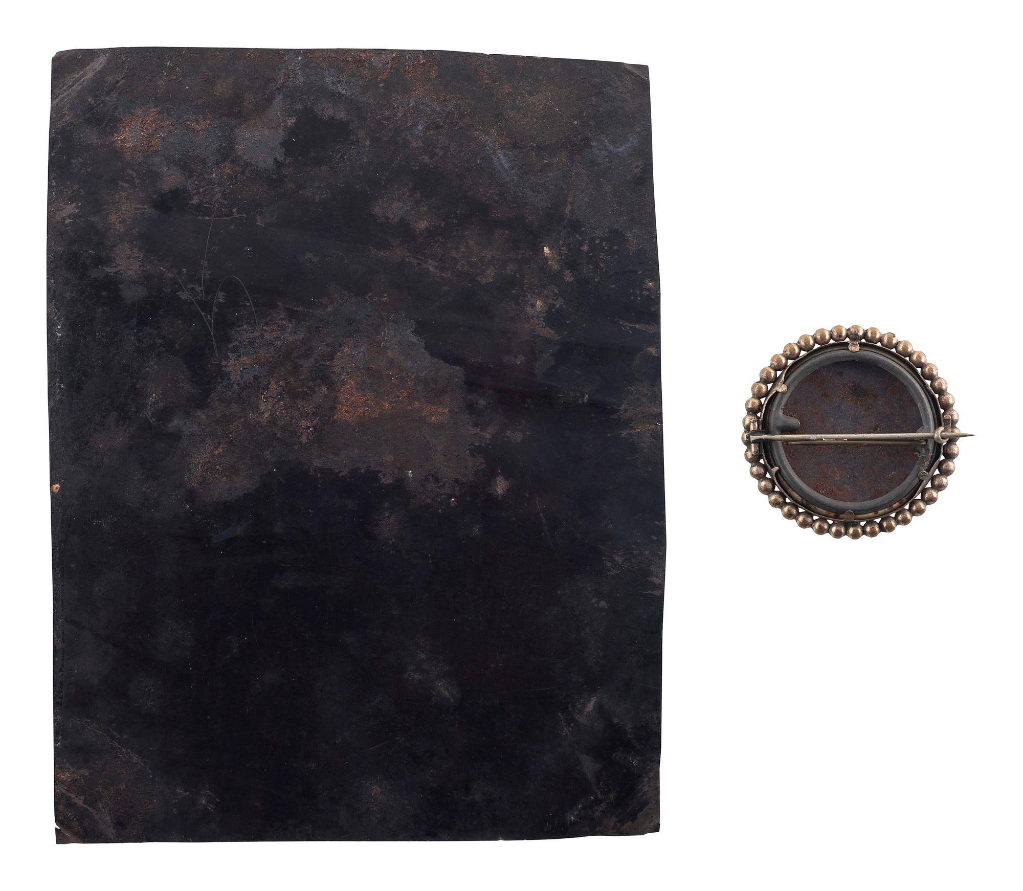 [AFRICAN AMERICANA] -- [EARLY PHOTOGRAPHY]. A group of 3 photographs of African American subjects, incl. tintypes and brooch.