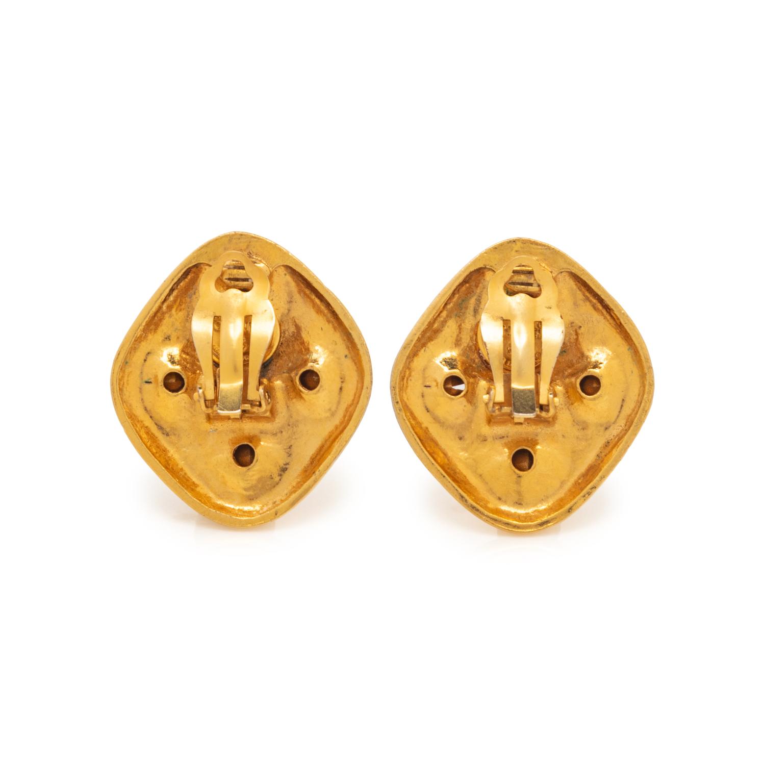 Chanel Gold-Tone Ear Clips