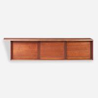 George Nakashima (American, 1905-1990) Triple-Door Hanging Wall Case, New Hope, Pennsylvania, 1956