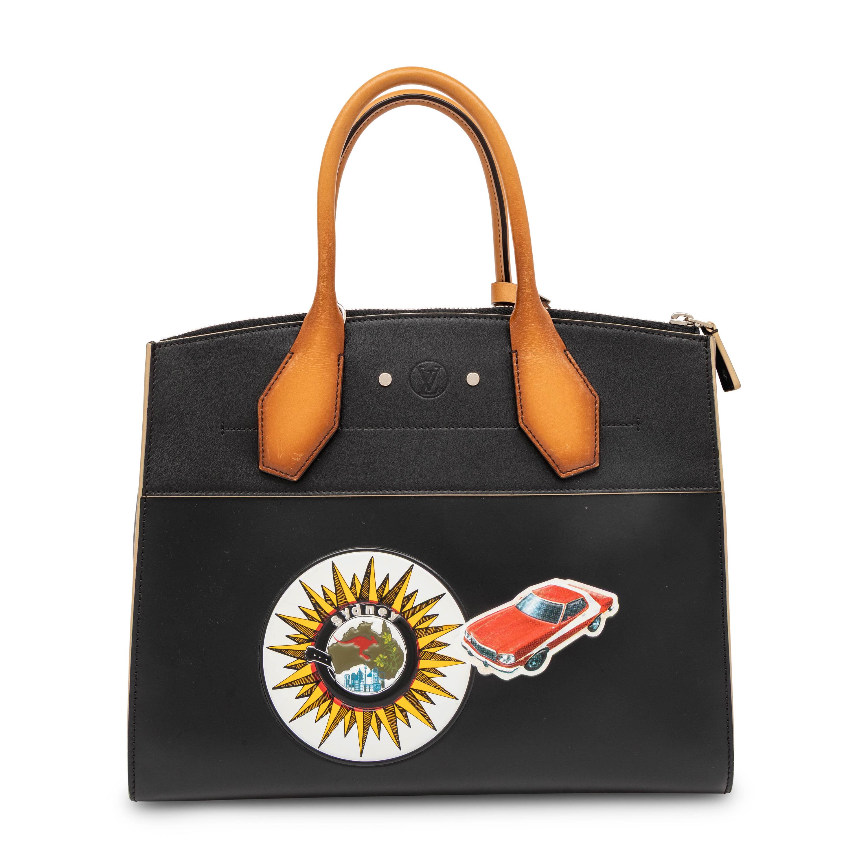 Louis Vuitton, Sticker City Steamer MM Handbag, F/W 2016