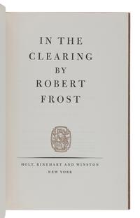 FROST, Robert (1874-1963). A group of 7 signed limited editions, comprising: